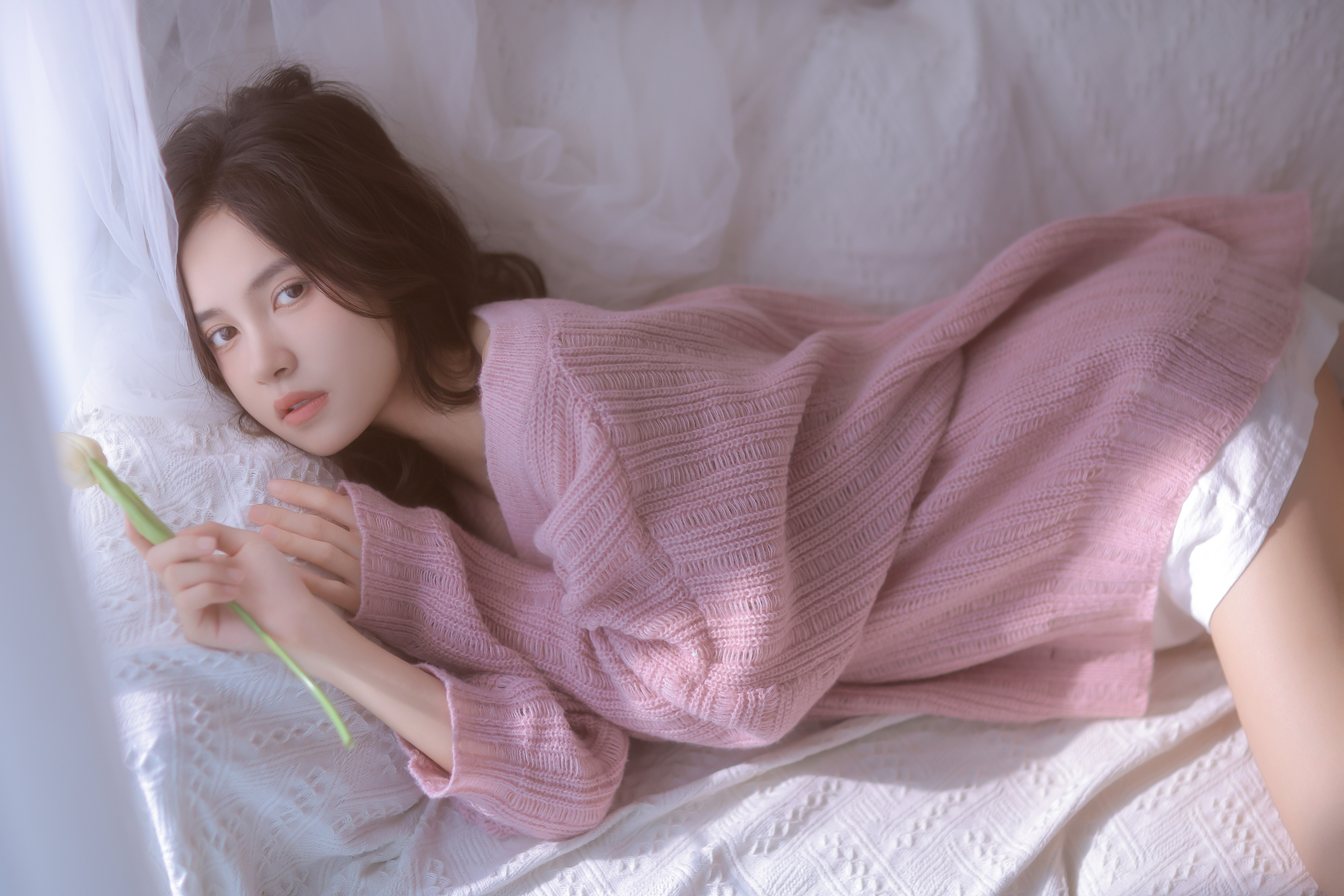 每日提升审美唯美写真——阴天情绪、夏日田园少女插图2