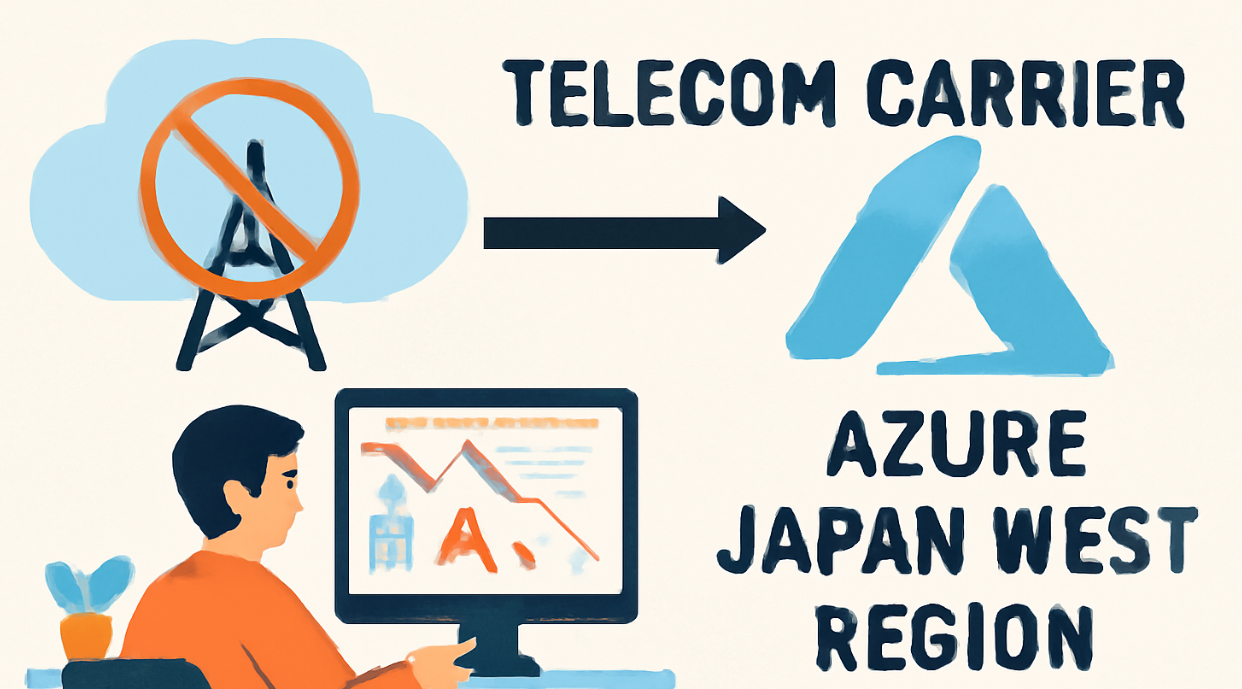 电信运营商到Azure日本西部区域的间歇性中断事件分析
